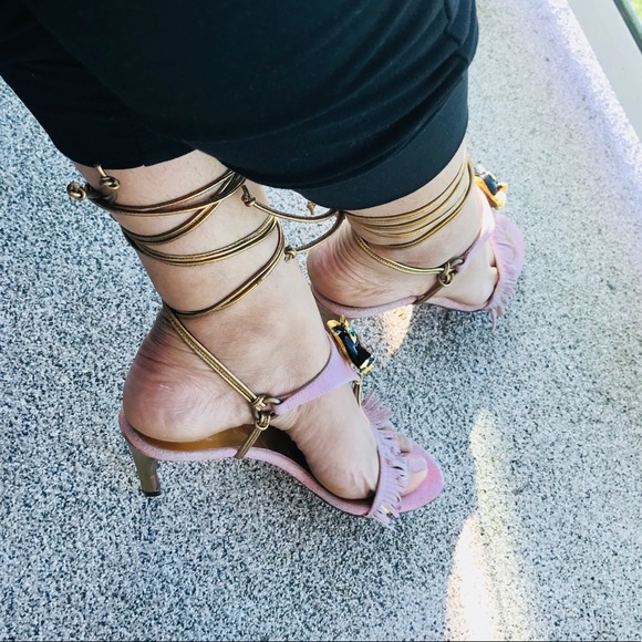 Emanuel Ungero Sandals Lace Up Size 7 - Picture 7 of 8